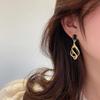 Pendientes Asimétricos de Pedrería Retro Moda Europea y Americana Elegantes con Estilo Nicho Pendientes de Alta Gama para Mujer