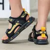 Zapatos de Playa para Bebé Niños Coreanos Arena Cruda Suave Versión de Playa Verano 2026 Zapatos Antideslizantes Zapatos Niños Medianos