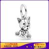 Panela Original com Contas Cobre Branco Ursinho Fofo Mamadeira Robô Buzz Lightyear Pingente Denso de Diamante Completo Pulseira de Prata