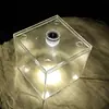 Pequeña Caja de Peces Transparente de Plástico Cuadrada para Betta Caja Mini Sellada de Acrílico para Escritorio de Oficina Mesa Caja de Cría