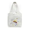 Bolsa colete de ombro e mão estilo preguiçoso de grande capacidade original, estilo coreano simples, bolsa de lona para estudantes, bolsa de livros feminina de verão