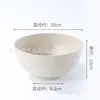 Tigela Grande de Palha de Trigo 20cm Tigela para Macarrão Instantâneo Tigela para Ramen Dormitório Estudantil Resistente a Quedas Plástico Doméstico PP Tigela para Sopa Tigela para Macarrão de Arroz