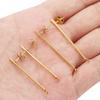 Aretes largos de palo accesorios Pendientes de diseño de nicho europeo y americano accesorios con tapón de oreja Acero inoxidable 18K accesorios de joyería de una palabra