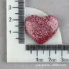 Funda de Teléfono con Forma de Corazón Accesorios de Resina Pegamento Crema Corazón Imán para Nevera DIY Accesorios para Zuecos Parche Brillante Materiales