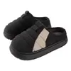 Pantuflas de Pana Gruesas de Algodón Hamuding para Hombres y Mujeres Pareja Más Terciopelo Cálidas para Interiores Hogar Antideslizantes Se Pueden Usar Afuera Pantuflas de Algodón