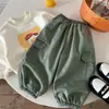 Pantalones Cargo Casuales para Niños Ropa de Invierno 2026 Nuevo Estilo para Niños Pantalones Largos Gruesos con Felpa Elegantes para Bebé