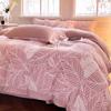 Juego de Cuatro Piezas de Terciopelo de Leche Tallado Simple y Lujoso para Invierno, Funda de Edredón Engrosada, Sábana, Ropa de Cama Cálida para el Hogar al por Mayor