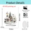 Carrusel Navideño de Producto Nuevo Transfronterizo Soporte Acrílico 2D Decoración para Intercambio de Regalos Navideños Muebles para el Hogar
