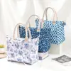 Bolsas de Hombro de Tela Oxford al por Mayor, Bolsos Pequeños para Estudiantes, Loncheras, Bolsas de Tela Estampadas para el Trabajo, en Stock, Ligeras y Versátiles