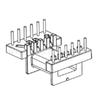 Efd20 Esqueleto de Alta Frequência Esqueleto de Transformador Efd20 Alargamento Unilateral Plugue Reto Horizontal Esqueleto 6+6 Bobina Esqueleto