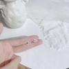 Brincos de guindaste de papel de prata 925 femininos estilo coreano brincos pequenos simples nicho animal agulha de prata brincos distintos