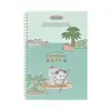 Primer Uso del Cuaderno B5 Suave Espiral del Zoológico Nanshan, Cuaderno Rayado Que No Lastima Tus Manos, Cuaderno de Tareas para Estudiantes, Cuaderno Creativo de Dibujos Animados