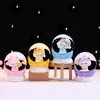 Celebridad de Internet Más Vendido Adornos de Escritorio Gato Estrella Bola de Cristal Creativo Luminoso Decoración del Hogar Artesanías de Resina Venta al por Mayor