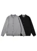 Chaqueta de punto con empalme de camisa a cuadros para hombre 2025 Otoño Nuevo Cardigan de punto casual holgado Tendencia