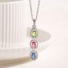 Collar Colgante de Moda Transfronterizo Aliexpress Lujo Ligero con Circonita para Mujer, Cadena para Clavícula de Gama Alta de Nicho Completamente Diamantada, Venta al por Mayor desde el Fabricante