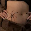 Adesivos de Tatuagem Aranha Vermelha à Prova d'Água Mini Adesivos de Tatuagem Personalizados Simulação Maquiagem de Halloween