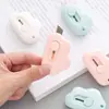 Mini Cuchillo Utilitario con Forma de Nube, Cortador de Papel Lindo y Portátil, Abrepaquetes, Cuchillo de Oficina Color Macarrón