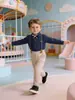 Conjunto Formal de Vestir para Niños Conjunto de Ropa Formal para Niño Camisa con Pajarita Tirantes Atuendo para Paje