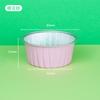 Taza de hojalata resistente al horno de 125ML, Tazón de papel, Taza redonda de papel de aluminio para flan, Caja de embalaje para postres de pastel Snow Mei Niang