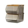 Caja de Almacenamiento de Escritorio con Gran Capacidad, Cesta de Almacenamiento Portátil Apilable, Almacenamiento y Organización de Snacks, Artículos Varios, Papelería y Cosméticos
