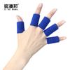 Fábrica al por mayor, protector de dedos de punto para baloncesto deportivo, azul y negro, protector de dedos universal para nudillos, para las cuatro estaciones, para hombres y mujeres, transfronterizo.