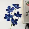 5 Orquídeas Phalaenopsis Artificiales para Arreglos Florales de Boda, Orquídeas Mariposa Falsas, Flores Artificiales Phalaenopsis