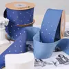 Cinta de Mezclilla con Puntos Plateados Bronceados Accesorios para el Cabello Material Hecho a Mano Regalo Empaque de Flores Zapatos Flor Sombrero de Paja Cinta de Moño