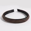 Cross-border moda cor sólida twist braid headband simples all-match alta crânio top headband para fora do cabelo pressionando acessórios de cabelo atacado