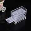 Caja de Almacenamiento Transparente de Acrílico para Pestañas Caja de Almacenamiento de Pestañas Hecha a Medida con Escala