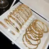 Pulsera Geométrica de Bambú con Circonita de Lujo Europea y Americana, Pulsera de Lujo Ligero de Gama Alta, Nuevo Modelo 2026, Joyería de Mano Exquisita y Versátil para Mujeres