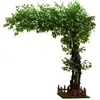Árbol Banyan Artificial, Decoración de Árbol Falso, Pilares Envueltos en Madera Maciza, Árbol Grande de Fibra de Vidrio, Alta Simulación para Interiores de Hoteles y Centros Comerciales