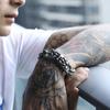 Pulsera de Acero de Titanio Dominante Retro Cráneo de Venta Caliente Transfronteriza Europea y Americana Ins Nicho Hip-Hop de Alta Gama Tendencia para Hombre