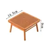 Acessórios para Conjunto de Chá de Mesa e Cadeira Tecidos à Mão em Bambu Artesanato Chinês em Bambu Suporte para Tampa Suporte para Vaso Tecido em Bambu Ornamento Criativo Porta-Copos