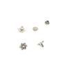 Sapatos liga decorativa unha X pequeno Diamante Quadrado Triângulo futebol trapézio hardware acessórios decorativos estoque