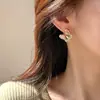 Clip de Oreja de Mariposa de Circonita Colorida Nicho Sentido de Alta Gama Pendiente Pequeño y Pequeño Pendientes Nuevo Único Simple Elegante Pendientes