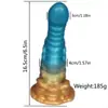 Dildo de Animales Simulados con Forma Especial, Pene Alienígena, Juguetes Sexuales Masculinos y Femeninos, Tapón Anal Manual de Silicona Suave