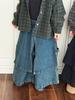 Productos para Niños Jiaye 2025 Jeans de Color Sólido para Niños Pantalones Nueve Puntos Faldas Irregulares Holgadas para Bebé para Hombre y Mujer Pantalones Nueve Puntos
