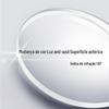 1.67 Lente Asférica que Muda de Cor Anti-Luz Azul Fabricante Mr-7 Filme Anti-Luz Azul Lente Cinza Lente Fotossensível Ultra-Fina