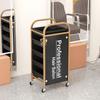 Carrito de peluquería, gabinete de herramientas para peluquería, carrito de herramientas para teñido permanente, carrito de almacenamiento móvil para salón de permanente