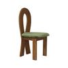 Silla de Sirena Madera Maciza Retro Francés Diseñador Silla de Comedor Vintage Estilo Wabi-Sabi Tocador Silla Silla de Mesa de Comedor