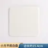 Plato plano blanco de cerámica plato redondo para pastel postre accesorio de fotografía plato cuadrado para sushi foto plato de comedor para carne snack comida occidental