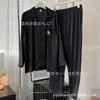 Venta Caliente Más Vendido Parque Bosque Otoño Tejido de Punto Cárdigan Largo Ropa de Casa Pijama para Hombre Juego al por Mayor