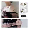 Ruikalong En Stock Nuevas Pegatinas de Tatuaje de Lámina Dorada Mariposa Transfronterizas Metálicas Pegatinas de Tatuaje Venta al por Mayor Tatuaje Desechable