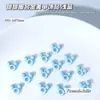 Joyería de Aleación Azul Transparente con Temática Oceánica de Venta Caliente Japonesa y Coreana, Accesorios Metálicos para Uñas Pintados en Spray 3D, Venta al por Mayor desde el Fabricante