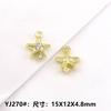 Accesorios de Aleación DIY Estrella de Mar Dorada 14K Pez Payaso Ballena Colgante Aretes Pulsera Decoración de Ropa Colgante
