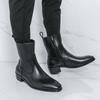 Transfronteiriço Tamanho Grande 46 Outono e Inverno Novos Sapatos Casuais de Moda Masculinos de Cano Alto Estilo Coreano Simples Britânico Botas de Cavaleiro Dropshipping