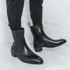Transfronteiriço Tamanho Grande 46 Outono e Inverno Novos Sapatos Casuais de Moda Masculinos de Cano Alto Estilo Coreano Simples Britânico Botas de Cavaleiro Dropshipping