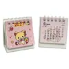 Calendario de Escritorio Rilakkuma de Dibujos Animados Lindo 2027 Estilo Ins Alta Apariencia Estudiante Mini Adorno de Escritorio Calendario de Ensamblaje