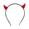 Diadema de Cabeza de Pequeño Diablo Rojo de Halloween Oscura Cosplay Fiesta Atmósfera Versátil Disfraz Accesorio para el Cabello Atrezzo Fotográfico Accesorio para el Cabello