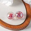 Ding Yi Lua Fria Galvanizado K25 Mar de Flores Resina Meio Furo Contas DIY Pingente Chaveiro Acessórios Componentes de Pulseira